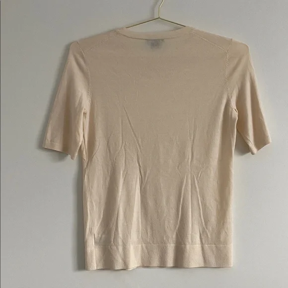 Theory Merino Buttercream Fine-Knit Tee - Picture 6 of 8